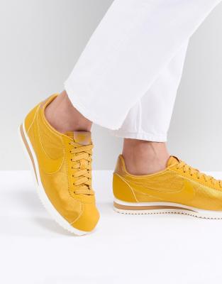 nike cortez nylon femme jaune