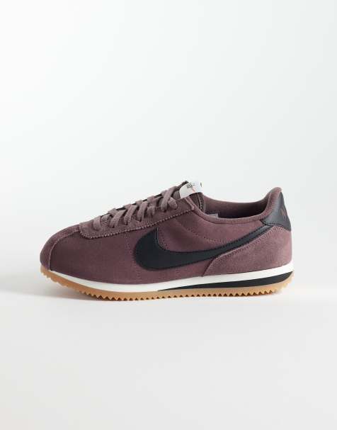 Nike – Cortez – Bordowe zamszowe buty sportowe - view 1