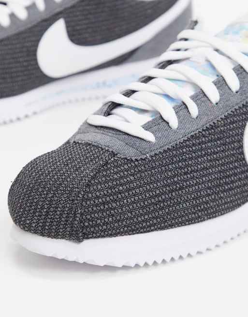 programa sector borde Nike Cortez canvas sneakers in gray | ASOS