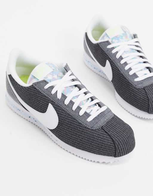 programa sector borde Nike Cortez canvas sneakers in gray | ASOS