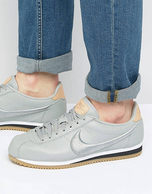 Retention Invalid incomplete Nike Cortez Leather Premium Trainers In Grey 861677-003 | ASOS