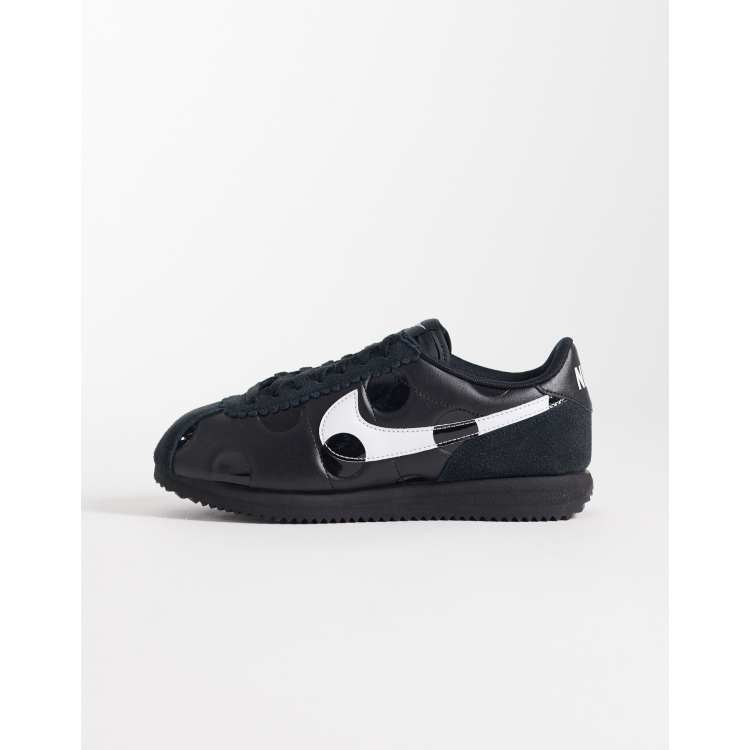 Nike Cortez leather sneakers in black and white polka dot | ASOS