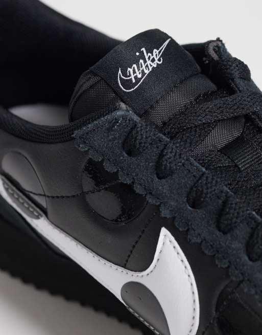 Nike Cortez leather sneakers in black and white polka dot | ASOS