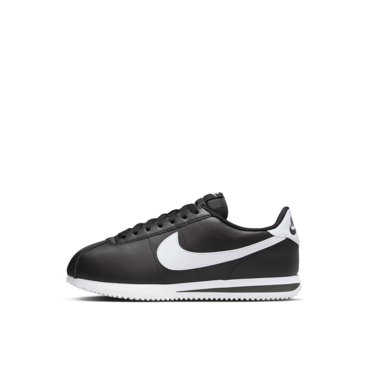 Nike cortez leather sneakers in black ASOS