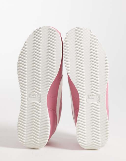 Nike Cortez leather sneakers in pink and white , 5 of 5