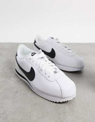 nike cortez in black