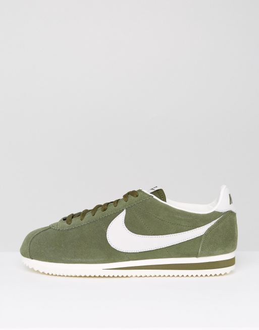 Nike cortez khaki hot sale green