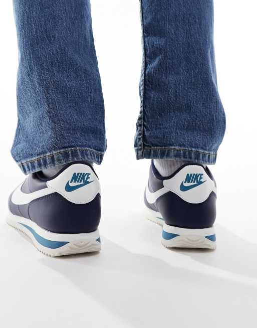 Mens blue nike clearance cortez