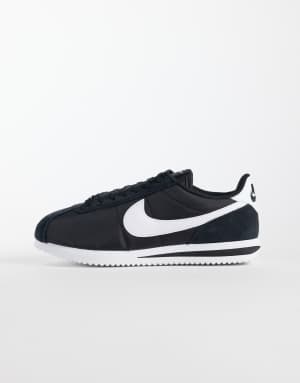 Nike Cortez nylon trainers in black and white