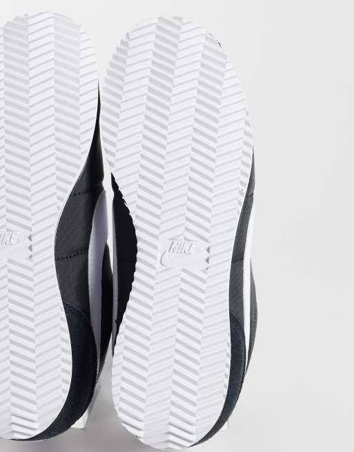 Nike Cortez nylon trainers in black and white , 4 of 5