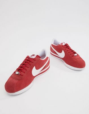 Nike – Cortez – Rote Wildledersneaker 