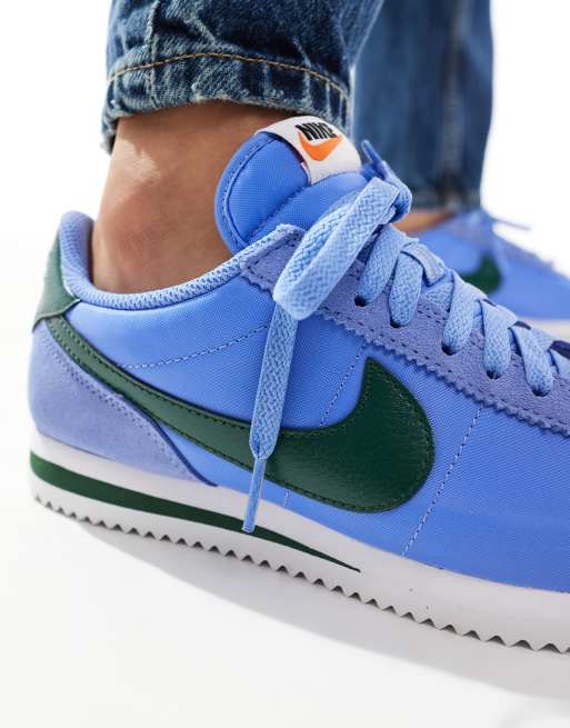 Blue and green nike on sale