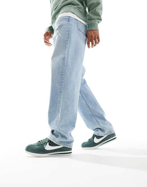 Nike Cortez Sneakers da uomo in camoscio verde scuro ASOS