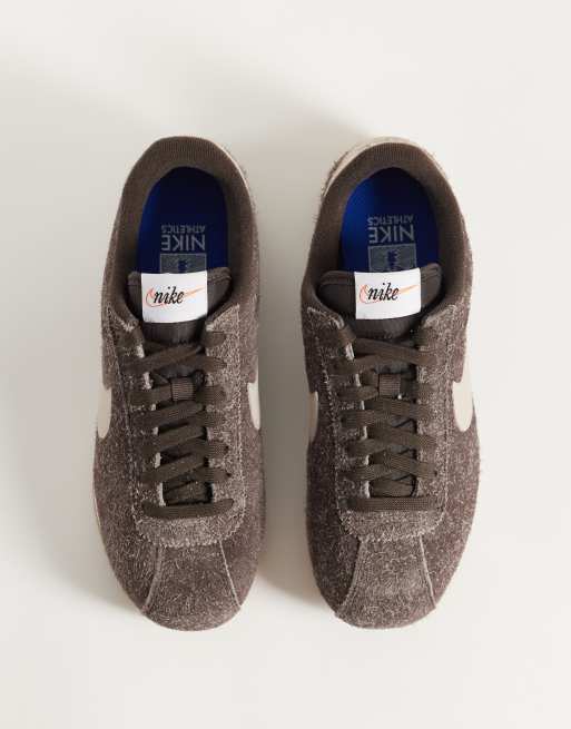 Nike Cortez sneakers i brunt ruskind, 3 af 5