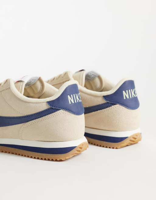 Nike Cortez sneakers in beige and navy, 3 of 5
