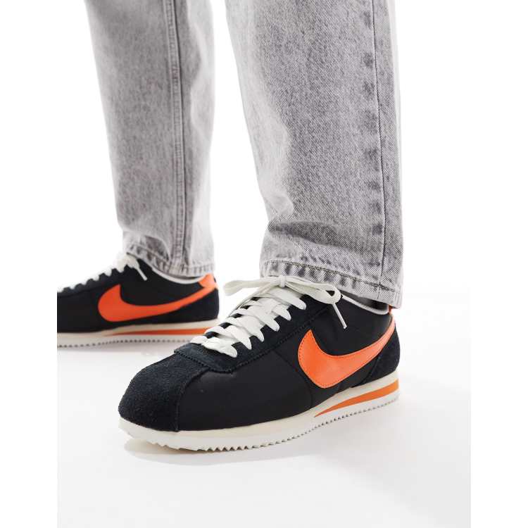 ◆正規品◆NIKE CORTEZ TEXTILE BLACK SAFETY ORANGE◆関税込◆ Size 13 - Nike Cortez TXT Black Safety Orange for sale