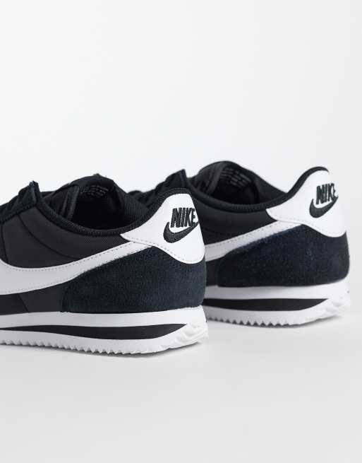 Nike - Cortez - Sneakers in nylon nere e bianche , 5 di 5