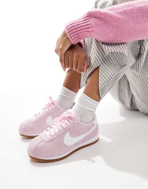 Nike Cortez - Sneakers in roze en wit - view 1