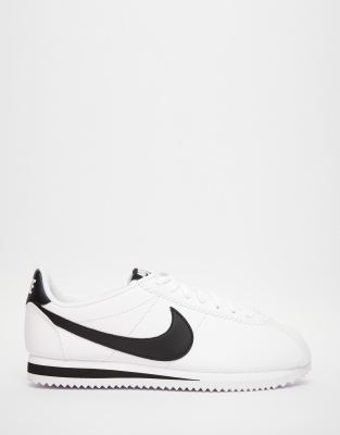 cortez shoes black and white