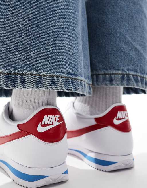 Nike Cortez sneakers in white and red, 2 of 5
