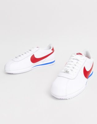 nike cortez mens all white