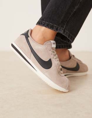 Nike Cortez Suede Sneakers In Neutral