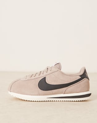 Nike Cortez Suede Sneakers In Neutral