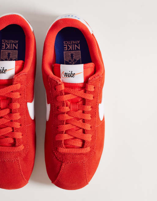 Nike Cortez suede sneakers in red, 2 of 5