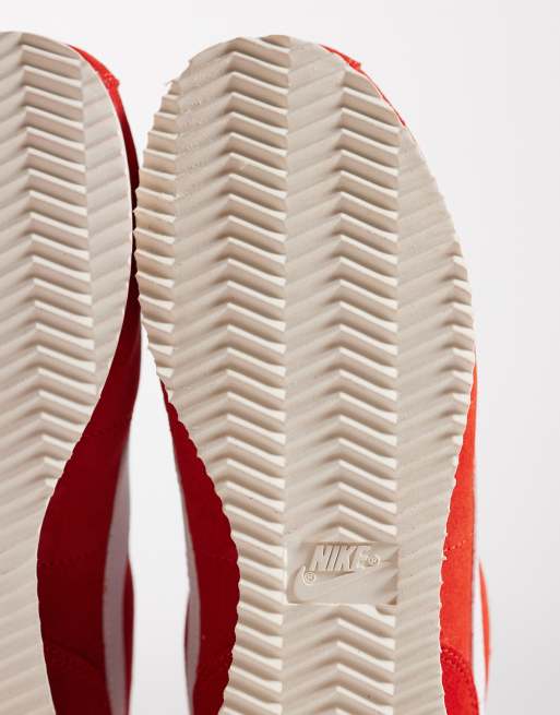 Nike Cortez suede sneakers in red, 4 of 5