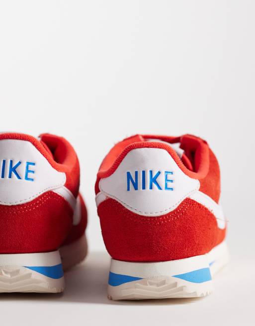 Nike Cortez suede sneakers in red, 5 of 5