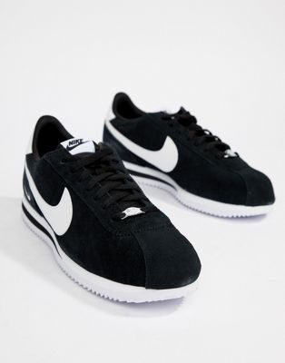 nike black suede trainers