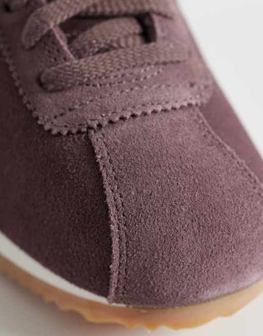 Nike Cortez suede trainers in burgundy, 5 of 5