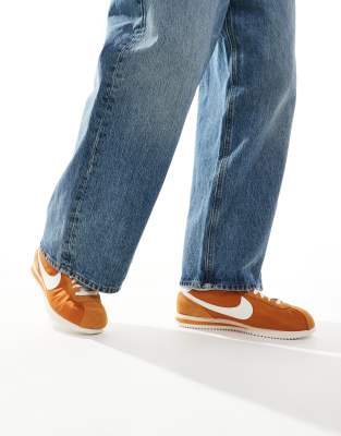 Nike Cortez Textile Sneakers In Brown
