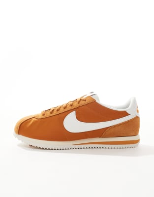 Nike Cortez Textile Sneakers In Brown