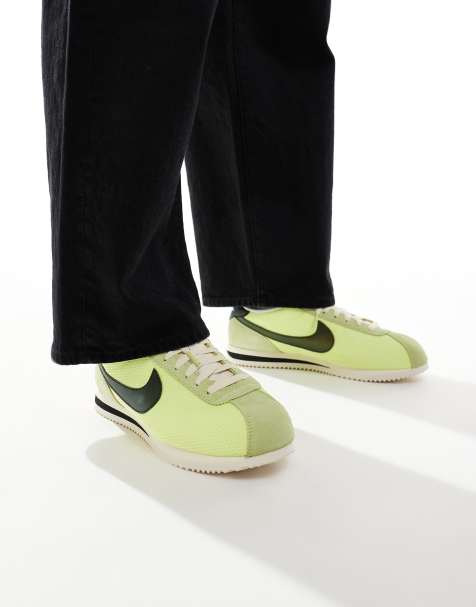 Nike Cortez textile sneakers in light green - view 1