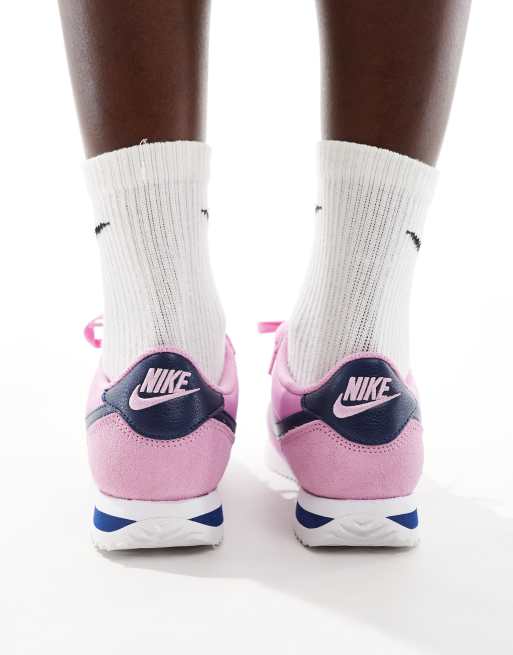 Basket nike rose et bleu best sale