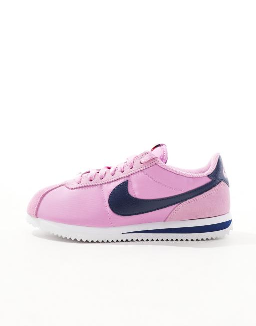 Nike Cortez TXT Se Sneakers rosa e blu navy ASOS
