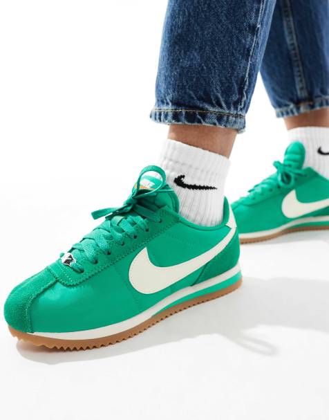 Nike - Cortez TXT - Sneakers color verde e bianco - view 1
