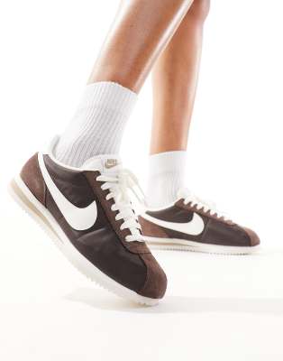 Nike Cortez Txt Sneakers In Brown