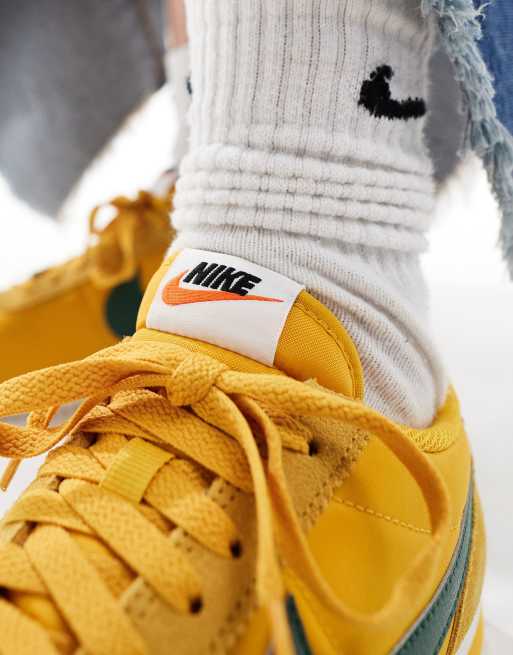 Nike Cortez TXT sneakers in yellow and green