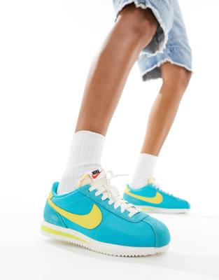 Nike - Cortez - Unisex-Ledersneaker in Blau