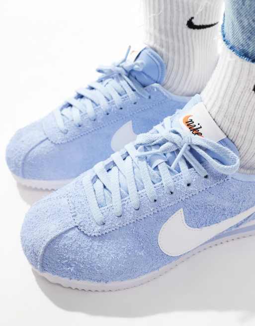 Nike cortez azzurre best sale