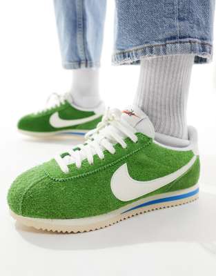 Nike Cortez Vintage suede unisex trainers in green ASOS