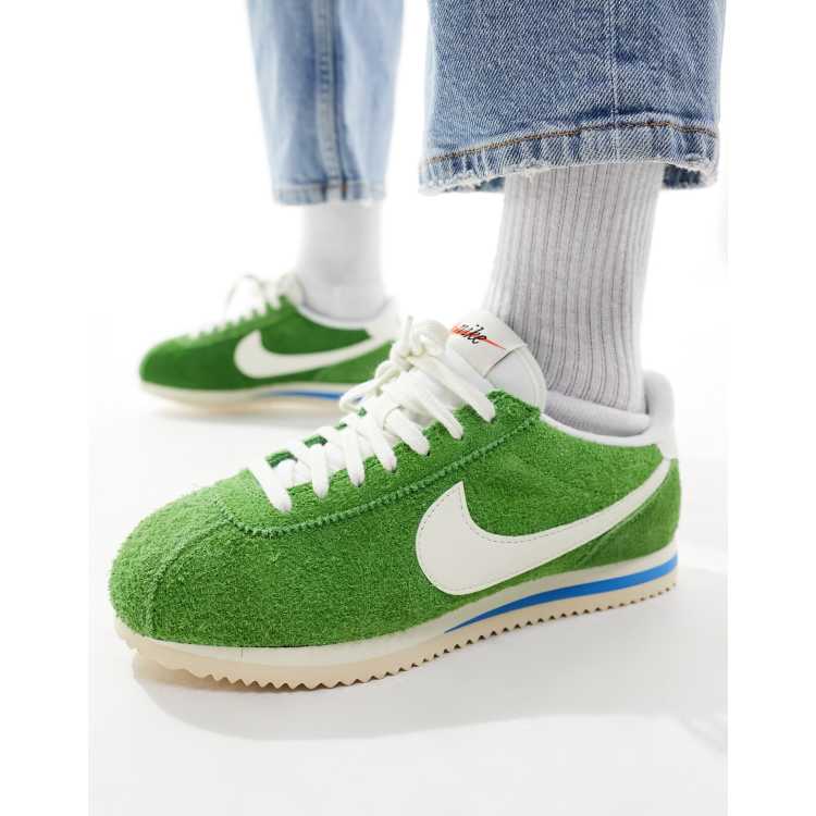 Nike Cortez Vintage suede unisex trainers in green ASOS