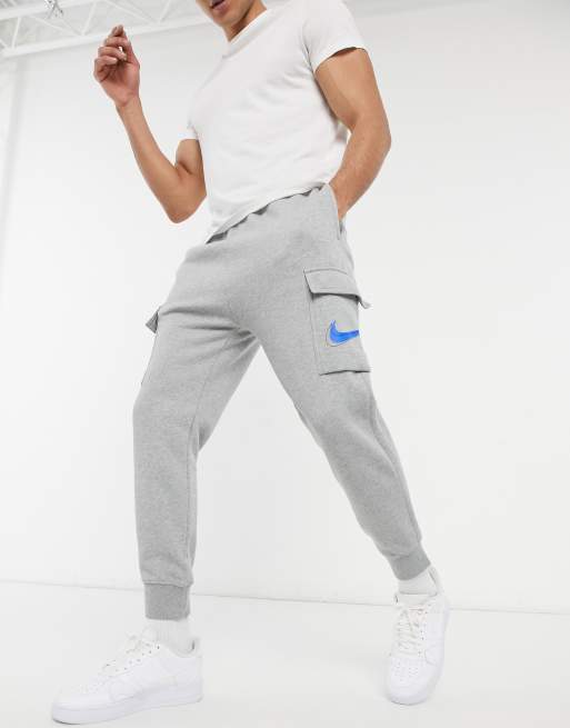 Nike court cargo joggers in dark heather grey ASOS