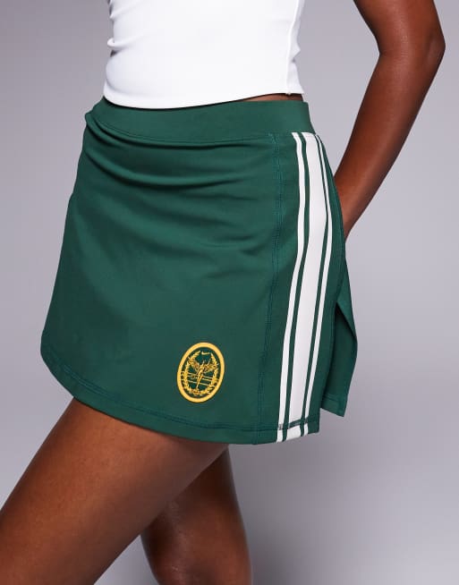 Nike Court Club skort in dark green and beige, 2 of 5