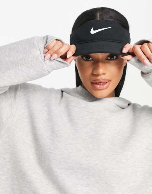 Nike Court Dri-FIT Aero Advantage visor in black | ASOS