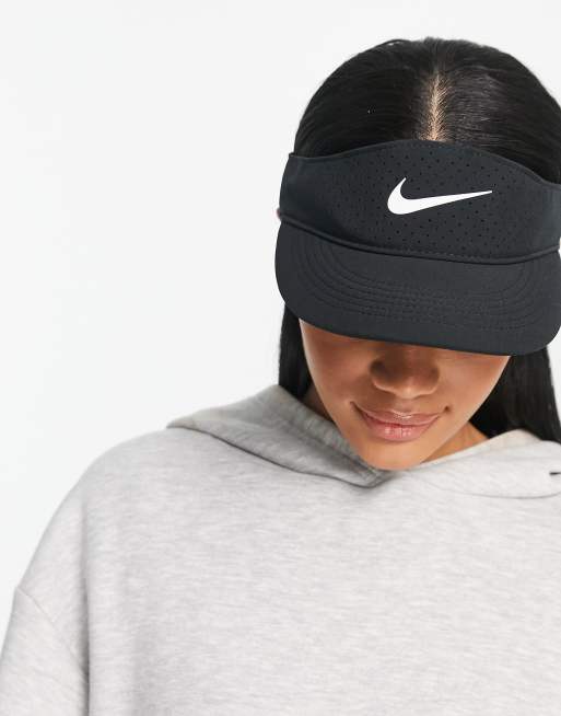 Nike Court Dri FIT Aero Advantage visor in black ASOS