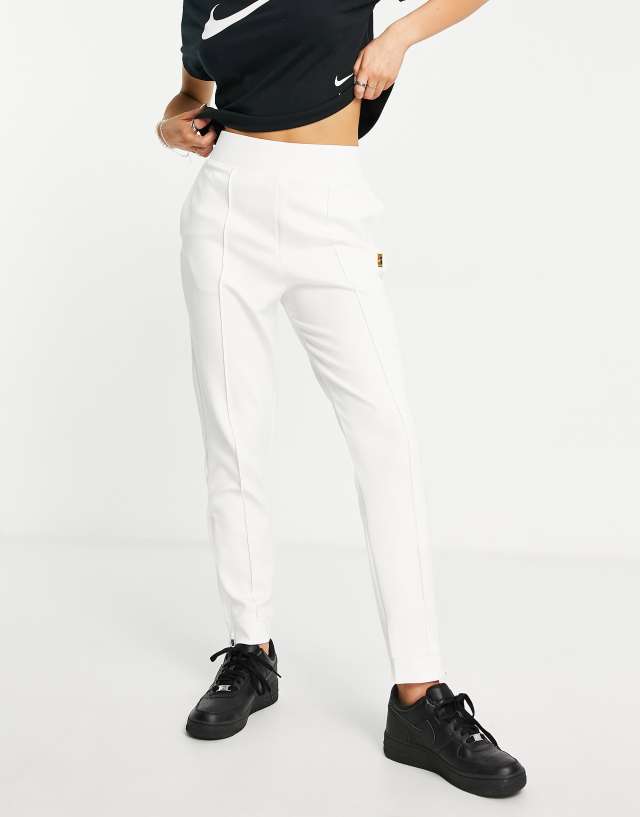 Nike Court Dri-FIT Heritage polyknit sweatpants in white