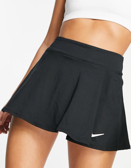 Nike dri fit tennis best sale skirt black